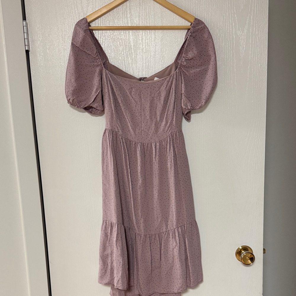 Park & Fifth Mauve Puff Sleeve Dress